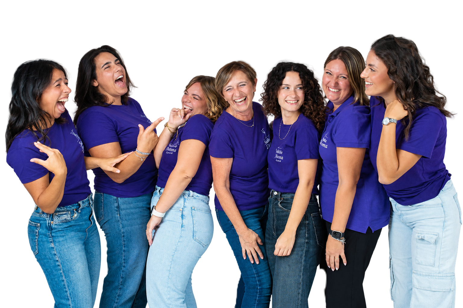 Sei donne del gruppo Salute Donna sorridono insieme